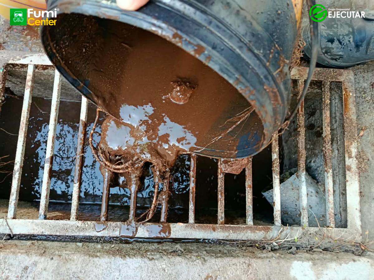 Tanque de almacenamiento de agua fotografiado durante el servicio de FumiCenter para Registraduría Nacional
